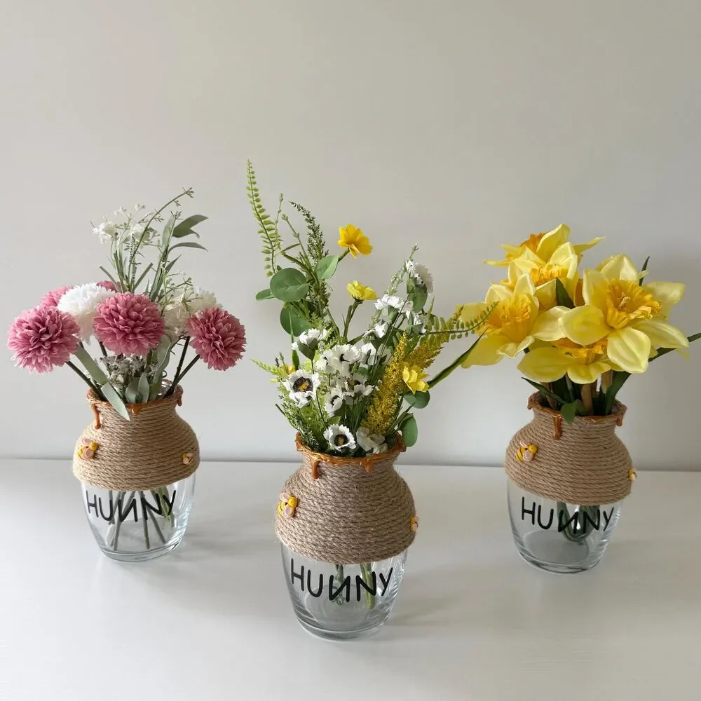 Handmade Winnie the Pooh Honey Pot Vase, Baby Shower Decor, Birthday Party